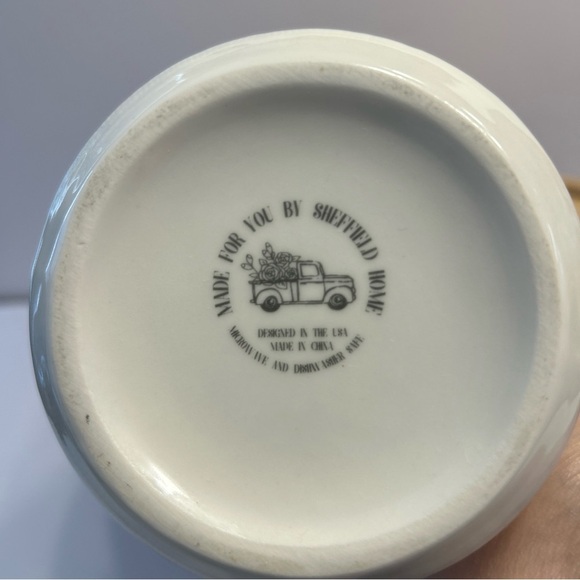 Sheffield Home Hello Spring Vintage Blue Truck 18 oz. Stoneware Coffee Mug Cup - Picture 4 of 5